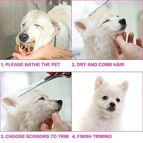 Qpets® Stainless Steel Professional Dog Grooming Shears Set Thinning Straight Curved and Comb for Long Short Hair Cat 12PCS Qpets® Stainless Steel Professional Dog Grooming Shears Set Thinning Straight Curved and Comb for Long Short Hair Cat 12PCS